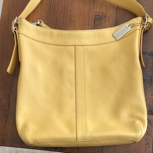 Coach Sunny Yellow Leather Shoulder Bag
